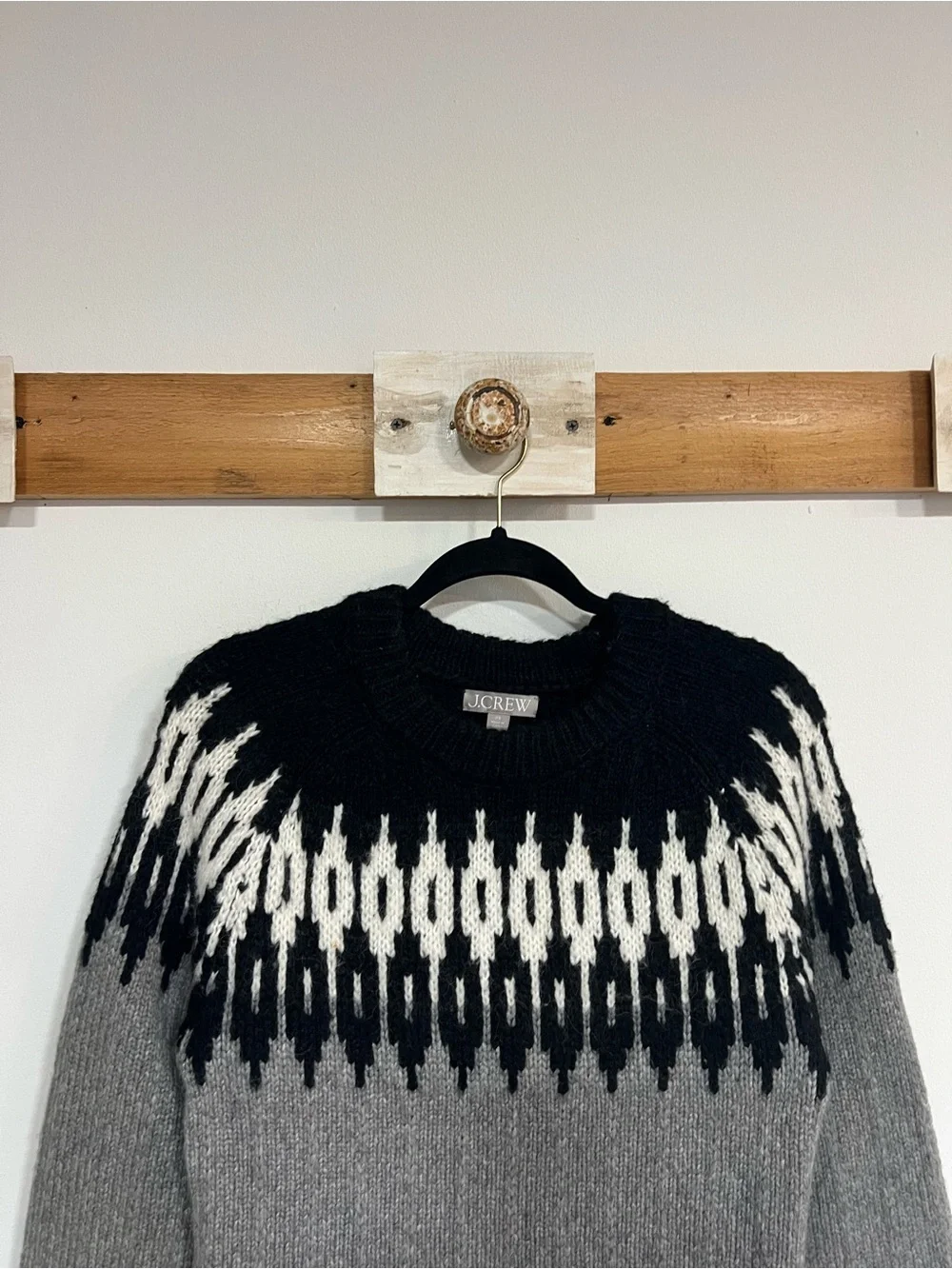 J.Crew Fair Isle Wool Alpaca Crewneck Sweater